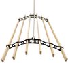 Deckentrockner aus Holz, Schwarz, 1,5 m Bild 2