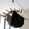 Deckentrockner aus Holz, Schwarz, 1,5 m Bild 5