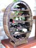 DanDiBo Weinregal Holz Stehend Weinfass 24 Flaschen Braun Flaschenregal Flaschenhalter Fass Bild 5