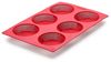 Betty Bossi Brotbackform Brötli rund 2er Set Silikon rot, (2-tlg), antihaftbeschichtet Bild 4
