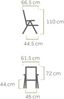2er Set Widoo Klappstuhl grau Bild 2