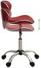 vidaXL Friseur Rollhocker Weinrot Kunstleder [323679] Bild 3