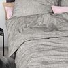 Irisette Mink Flausch Cotton Bettwäsche 155x220 uni Melange silber 8835-11 Bild 5