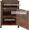 tectake Nachttisch Beistelltisch Blackburn 40x42x60,5cm (1-St, 1 tlg), Vielseitig verwendbarer Nachttisch im rauen Fabrik-Look Bild 4