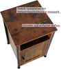 tectake Nachttisch Beistelltisch Blackburn 40x42x60,5cm (1-St, 1 tlg), Vielseitig verwendbarer Nachttisch im rauen Fabrik-Look Bild 5
