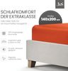 Bettwaesche-mit-Stil Mako-Satin Spannbettlaken orange 140x200cm Bild 2