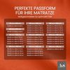 Bettwaesche-mit-Stil Mako-Satin Spannbettlaken orange 140x200cm Bild 5