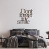 dekoratives Wandaccessoire aus Metall, 'Rusty Dont Forget For Smile', 70 x 0,15 x 67, Antiquität Bild 3