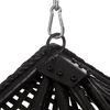 Luxus Hängesessel Style XXL Rattan Korb Gestell Schwarz mit Relaxkissen Braun Bild 4