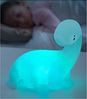 InnovaGoods - LED-Dinosaurierlampe, Multifarbige Lightosaurus, Ideal als Nachtlicht für Kinder, Sicher & Dekorativ, Tragbar, Inklusive Batterien, Weiß, Vinyl Bild 2