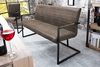 riess-ambiente Sitzbank LOFT 160cm taupe / schwarz (Einzelartikel, 1-St), Esszimmer · Microfaser · Metall · Industrial Bild 2