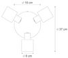Qazqa LED Aufbaustrahler Cilin, ohne Leuchtmittel, E14, Schwarz, Modern, Metall, 1-flammig Bild 5