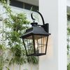 Lindby Außen-Wandleuchte Mertollio, Metall, Schwarz IP43, 1 x 60 W Bild 2