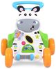 Moni Laufwagen kleines Zebra SL83007 klappbar Melodien Schiebegriff verstellbar blau Bild 3