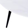 Beliani Couchtisch Weißer Marmoreffekt schwarz ø 79 cm EFFIE Bild 4