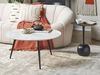 Beliani Couchtisch Weißer Marmoreffekt schwarz ø 79 cm EFFIE Bild 2