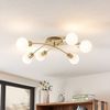 Lindby Deckenleuchten Agmar, Metall, Gold / Messing IP20, 6 x 4 W LED Bild 3