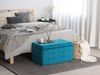 Ottomane mit Stauraum Samtstoff marineblau MICHIGAN Bild 2