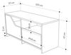 Dmora Schuhregal Maelstrom 105 x 37 x 47 cm Grau 8 Paar 2 Böden Bild 2