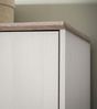 Kleiderschrank Emma in weiß Pinie Landhaus 138 x 192 cm Bild 5