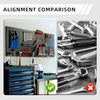 CCLIFE Lochwand Werkzeugwand Lochwand Metall Werkzeuglochwand Dreiteilig, 4 Stk, mit 34 Haken Bild 5