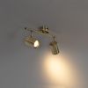 Qazqa LED Aufbaustrahler Jeana, ohne Leuchtmittel, GU10, Bronze, Modern, Stahl, 2-flammig Bild 2