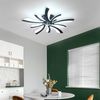 Comely LED Deckenleuchte, 50W 5625LM LED Deckenlampe Moderne Beleuchtung für Wohnzimmer Schlafzimmer, 72cm, 6500K Kaltes Weißes Licht, Schwarz Bild 5