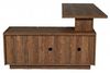 JAHNKE ECK-Schreibtisch LUX C 160 E WALNUSS NB./KGL Bild 5
