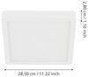 Eglo 30893 Deckenleuchte Badezimmerleuchte FUEVA 5 weiss L:28,5 B:28,5 H:3cm IP44 4000K Bild 5