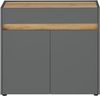 Lomadox Kommode CRISP-61, in anthrazit mit Wotan Eiche, ca. 80/70/40 cm Bild 4