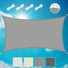 Sol Royal SolVision HDPE Sonnensegel HS9 Rechteck Grau, 400x200 cm Bild 1