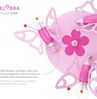 Elobra No. 122839 Deckenleuchte Rondell Falter 3-flammig, Rosa Bild 3
