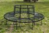Rundbank XXL D-200cm aus Metall Bank Baumbank Sitzbank Gartenbank Schmiedeeisen Bild 5