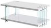 Couchtisch >Dallas< (B/H/T: 110x40x60 cm) in weiß,Glas - 110x40x60 (BxHxT) Bild 4