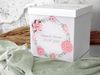 ZauberDeko Geschenkbox Briefbox Kartenbox MIT NAMEN Hochzeit Vintage Blüten Blumen Rosa Weiß Bild 2
