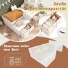 Odikalo Kinderbett Jugendbett Stauraumbett Massiveholz Schreibtisch(Ohne Matratze)90x200 Bild 5