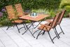 Merxx Gartenmöbelset Schlossgarten 5tlg. Flachstahl mit Eukalyptusbelattung schwarz, natur 20363 Bild 1