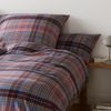 Elegante Flanell Bettwäsche Holmes 26005-1 Weinrot 135x200 Bild 3