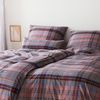 Elegante Flanell Bettwäsche Holmes 26005-1 Weinrot 135x200 Bild 2