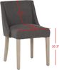 SAFAVIEH Modern Wooden Accent Chair, in Grey Bild 5