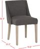 SAFAVIEH Modern Wooden Accent Chair, in Grey Bild 2