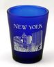 New York USA Cobalt Blue Shot Glass by World By Shotglass Bild 1
