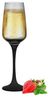 6 Sektgläser 210ml mit schwarzem Stiel Champagner Sektkelche Sektglas Proseccogläser Prosecco Bild 2