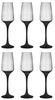 6 Sektgläser 210ml mit schwarzem Stiel Champagner Sektkelche Sektglas Proseccogläser Prosecco Bild 5