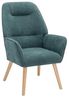 Vente-unique - OSIMO Sessel Stoff Blau - B 71 cm x H 92 cm x L 62 cm Bild 1