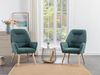 Vente-unique - OSIMO Sessel Stoff Blau - B 71 cm x H 92 cm x L 62 cm Bild 2