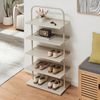 Schuhregal Poytya Stahl 119x60x32 cm Champagne [en. casa] Bild 3