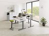 Sitz-Steh-Schreibtisch elektrisch 120x80 cm Grau/Silber Bild 2