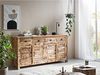Sideboard Caribou II - Elegantes Massivholz mit 4 Türen & 4 Schubladen, 182x90x42 cm, Natur Bild 2