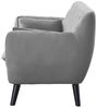 Atlantic Home Collection Sofa Janna, 2 Sitzer, Samt, Silber Grau, 137 x 76 x 79 cm (BxTxH) Bild 5
